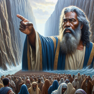 A realistic oil painting in a wide horizontal format, featuring...