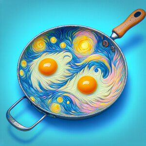 scrambled eggs nike in a frying pan