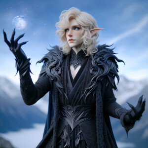 Caranthir-Ar-Fieniel from the Witcher uses magic to alter the st...