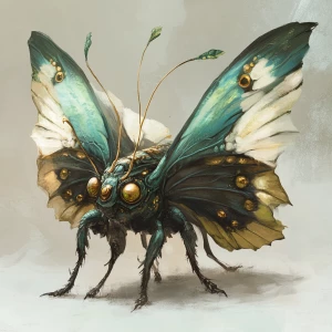 Describe the stages of a fantastical creature's metamorphosis, p...