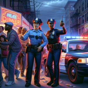 Police officers seeking assistance