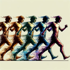 A walking person