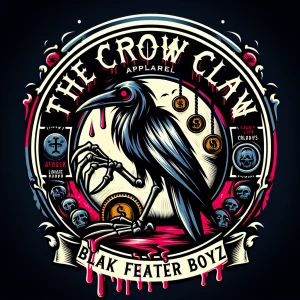 Design a circular cartoonish logo blending vintage and modern ae...