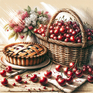 Create a picture perfect photo of a very beautiful vignette of a...