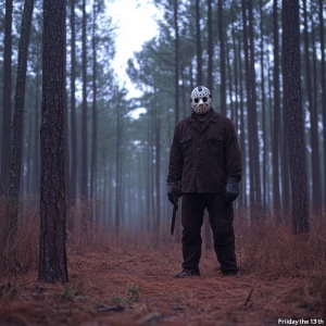 5
Create an image of Jason Voorhees, the iconic character from t...