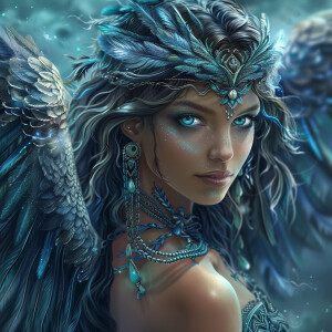 Female Pleiades Spiritual Warrior, she is able to fly with her e...