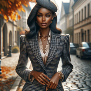 Create a digitally rendered image that depicts an African Americ...
