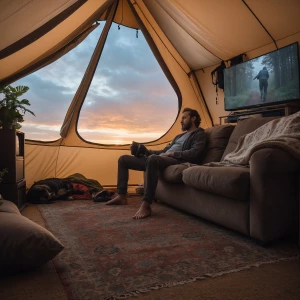 As I walk in the living room my dad was passed out on the couch...