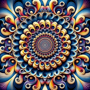 A mesmerizing optical illusion that plays with the viewer's perc...