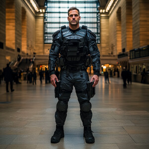 Create a bright photo flass well lighted photorealistic full bod...