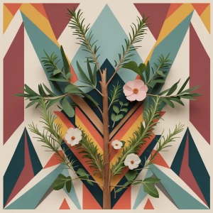 Tronco chico como maceta para poner encima de mesa. colgante. Co...