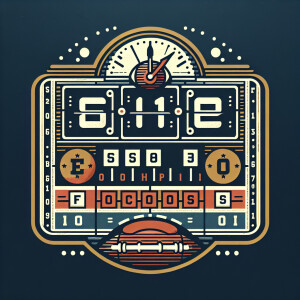 Make a sign that looks like a football scoreboard with no letter...
