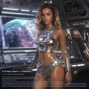 “A full-body image of Dahlia Valentina ( fit tall supple well en...