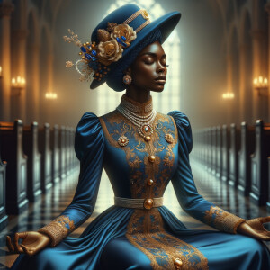 Craft an illustration that evokes spirituality and a profound co...