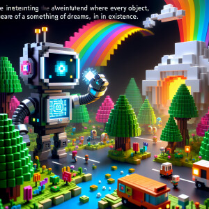 In Pixelton, everything was beautifully blocky, a world where ev...