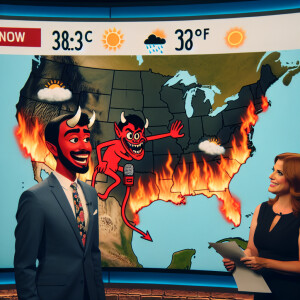 High resolution. Meteorologist reports weather on tv! Super high...