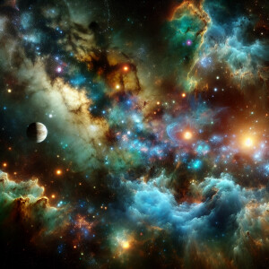 A space theme in a distant galaxy