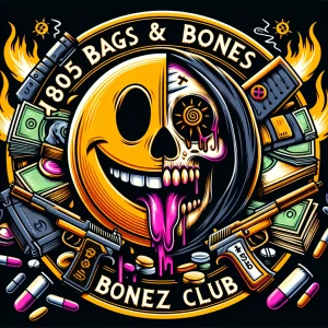 Create aa cartoonish st yle professional ,  horror-themed circul...