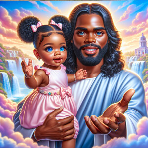 Create a 3D realistic artwork featuring the phrase 'Jesus Saves'...