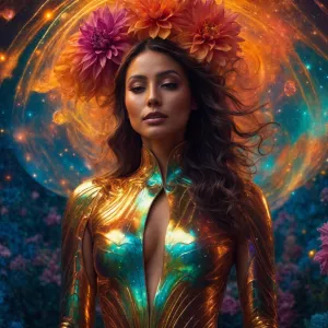 A luminous Dahlia Valentina ( fit tall supple boxum tanned Itali...