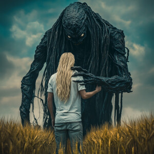 Blake Lively, 16K, UHD, long blonde hair, dark fantasy, horror s...