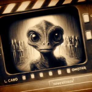 Capture a wide angle shot using a cinematic lens of a friendly c...