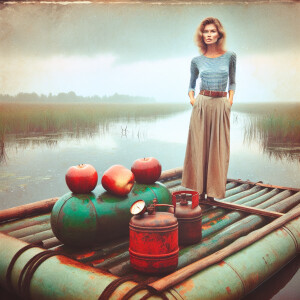 Create a faded color film photograph from 1972 of a gorgeous 23-...