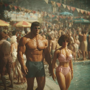 Photorealism hypperealism,a muscular beefy criminal kashmiri man...