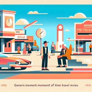 Create flat design illustrations of iconic moments from the "Bac...