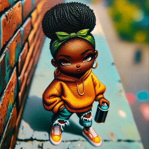 Forced dynamic from above perspective A glossy Oil painting of a...