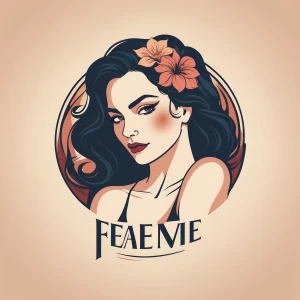 Create a logo for "La Femme Sauvage," a women's fashion brand th...