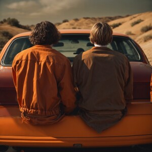 “Hands behind back”, ultra realistic, award winning photo of Two...