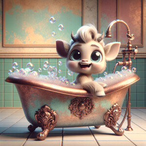 Character design A cute small Boy-horse Hybrid smiling taking A...