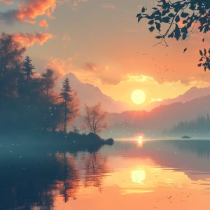 Chill music cover, sunshines, soft, serene