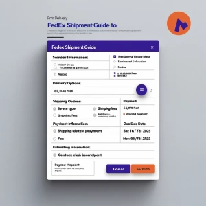 I'm fedex delivery generate a shipment guide to Victor, using th...