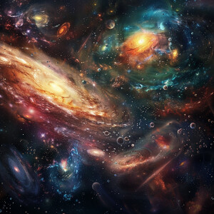 Creame una imagen del universo
