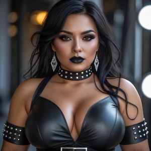 Create a curvy and very busty woman of Ashkenazi, German, French...