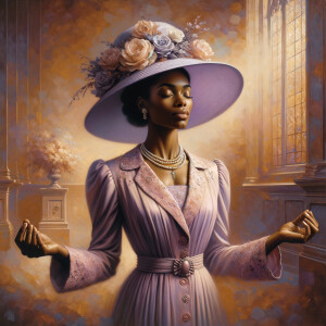 Create an illustration capturing the essence of spirituality and...