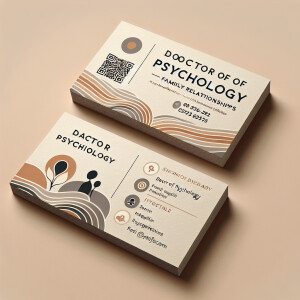 Bizcard design for doctor of psychology family relationships.
Do...