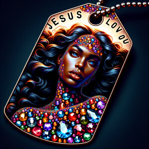 Design a tag that encapsulates a beautiful, colorful depiction o...