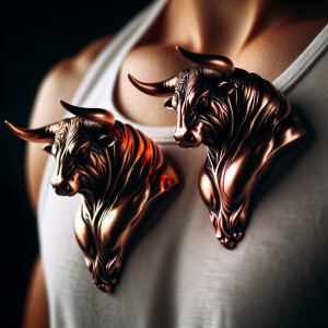 Shoulder marks of copper bulls