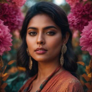 beautiful Indian woman in her mid-twenties who exudes the charis...