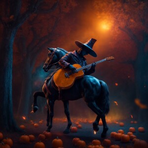 Create a highly detailed, Halloween-themed 3D motion graphic of...