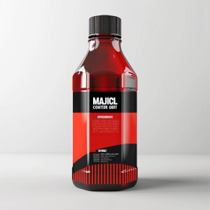 make a label for engine oil product that packaged in a bottle, m...