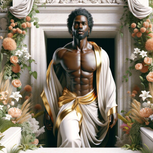 ultra 3-D realistic, perfect anatomy, perfect proportions, afric...