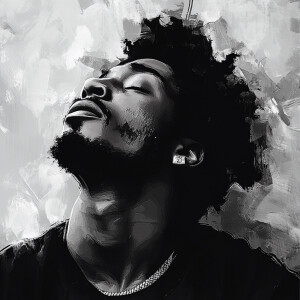 Create image of rap artist Rod Wave