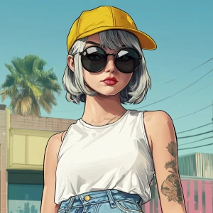 young, rebellious gta-style character. The character should have...