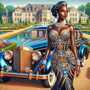 Create a vibrant, 3-D realistic illustration of an light skin, H...
