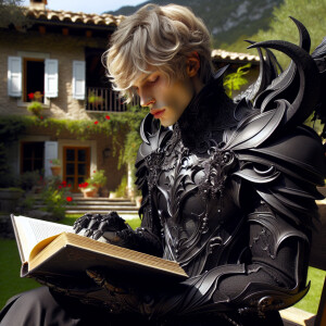 Caranthir-Ar-Fieniel from the Witcher. Black eldritch armor. Pal...