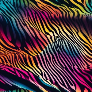 Design a vibrant, seamless pattern inspired by zebra stripes inc...